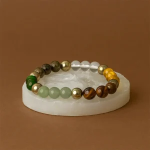 Dhanyog Bracelet with Selenite Plate